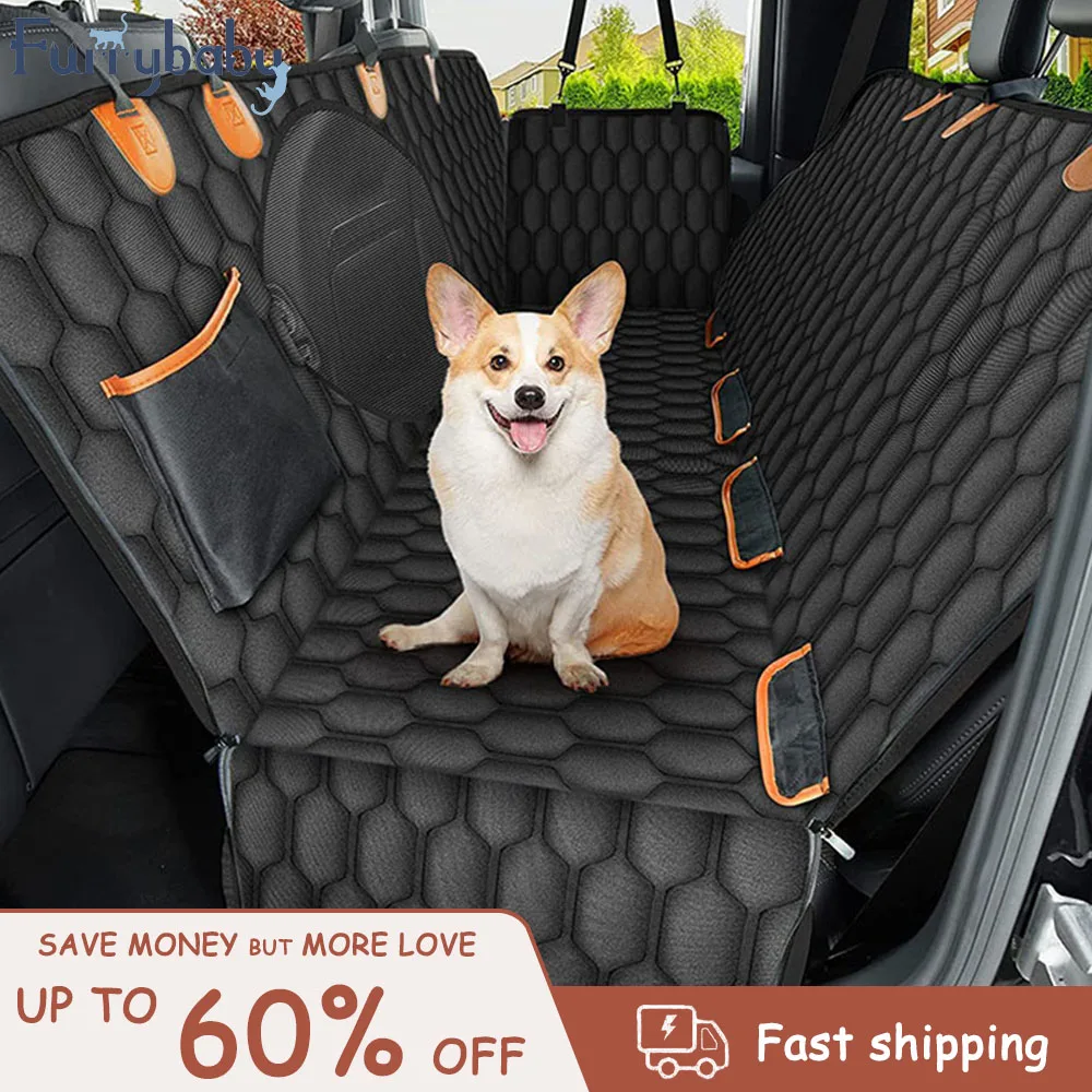 

Waterproof Dog Car Seat Cover Mats High Quality Car Rear Back Seat Protector Mat Dog Travel Carrier Hammock with Safety Belt