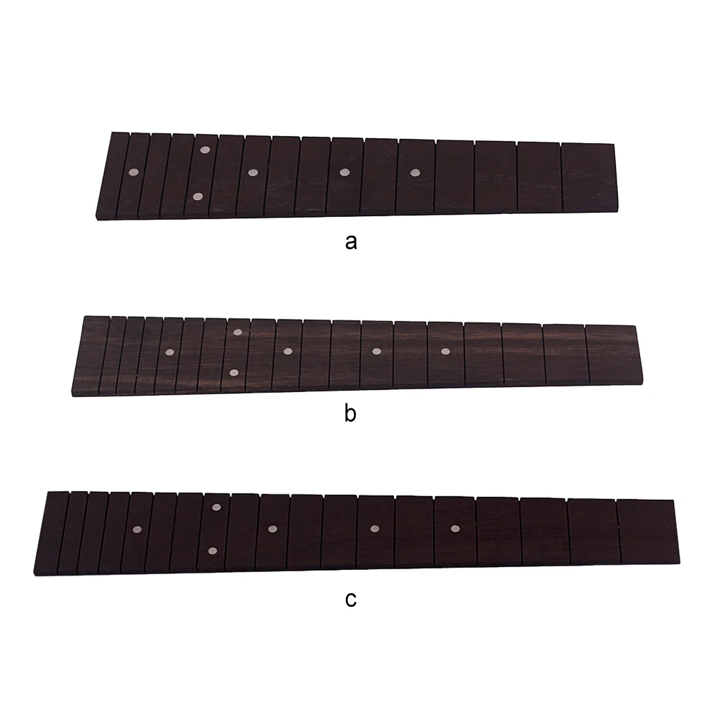 

Ukulele Fingerboard Fretboard Dark Wood Concert Stringed Neck Replacement Repairing Modification Parts 21 Inch