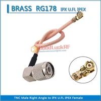 ipx u fl ipex female to l12 tnc male 90 degree right angle pigtail jumper rg178 extend cable rf connector coaxial 50 ohm
