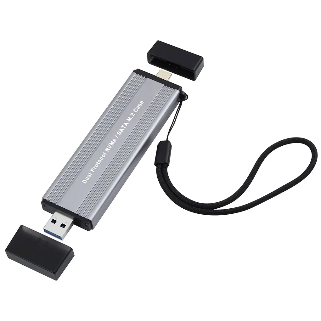 Внешний корпус с USB C 3 1 Gen 2 USB3.0 на M.2 картридж для рассеивания тепла ключ M 2242 2260 2280 M2