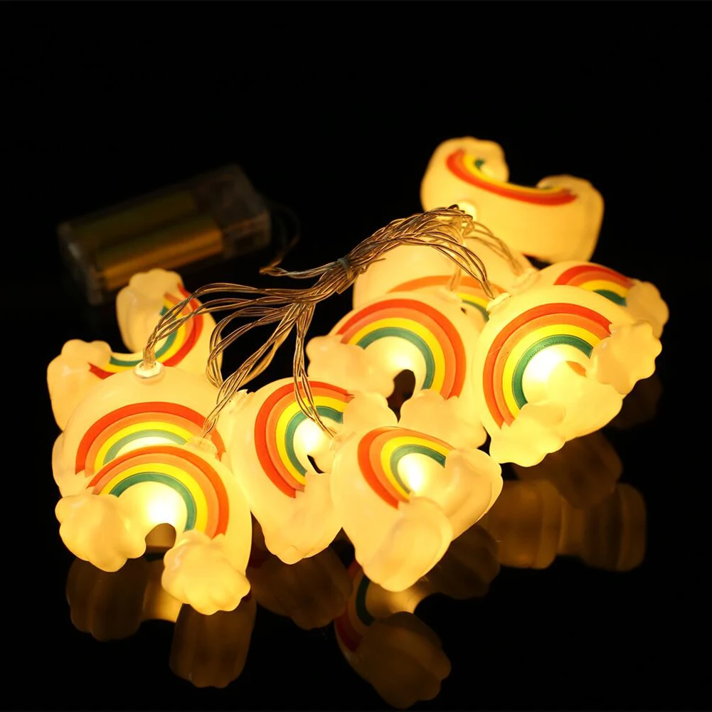 

10 LED Festive Decorative String Lights Safe Christmas Atmosphere Decorative Lamp Waterproof Xmas Tree Ornament for Patio Garden