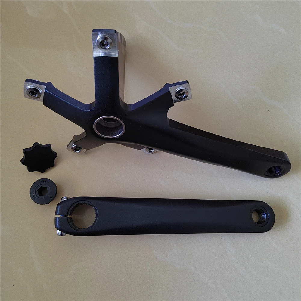 Комплект кривошипов TRUYOU для шоссейного велосипеда двойная звездочка 46T-56T 11S/12S 130