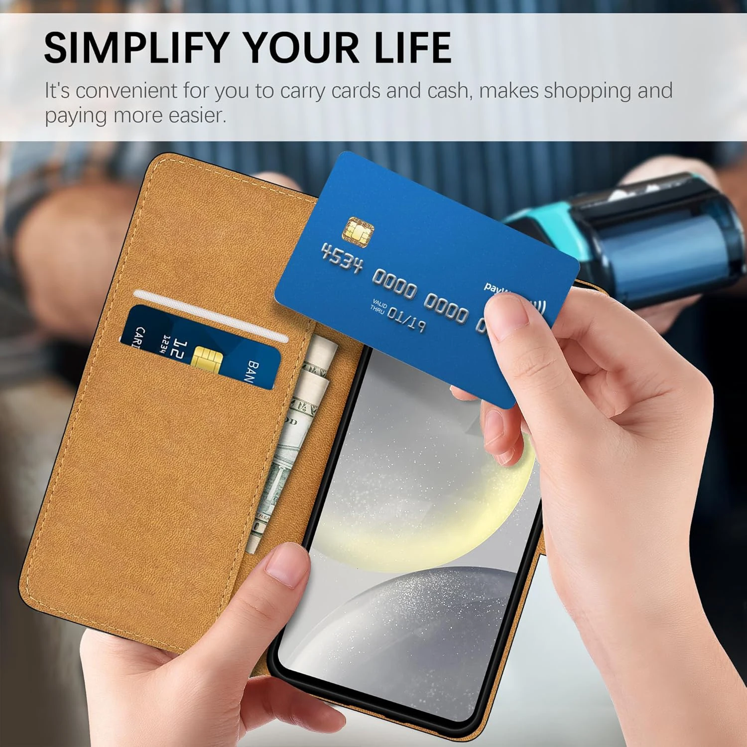 Фото Чехол-книжка для телефона Motorola Moto E3 E4 E5 E6 E6s E7 Z2 Z3 Plus Power Play G Fast Wallet с подставкой из искусственной кожи №2