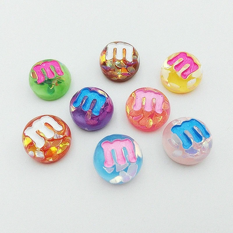 

10 шт., разноцветные голографические подвески для дизайна ногтей