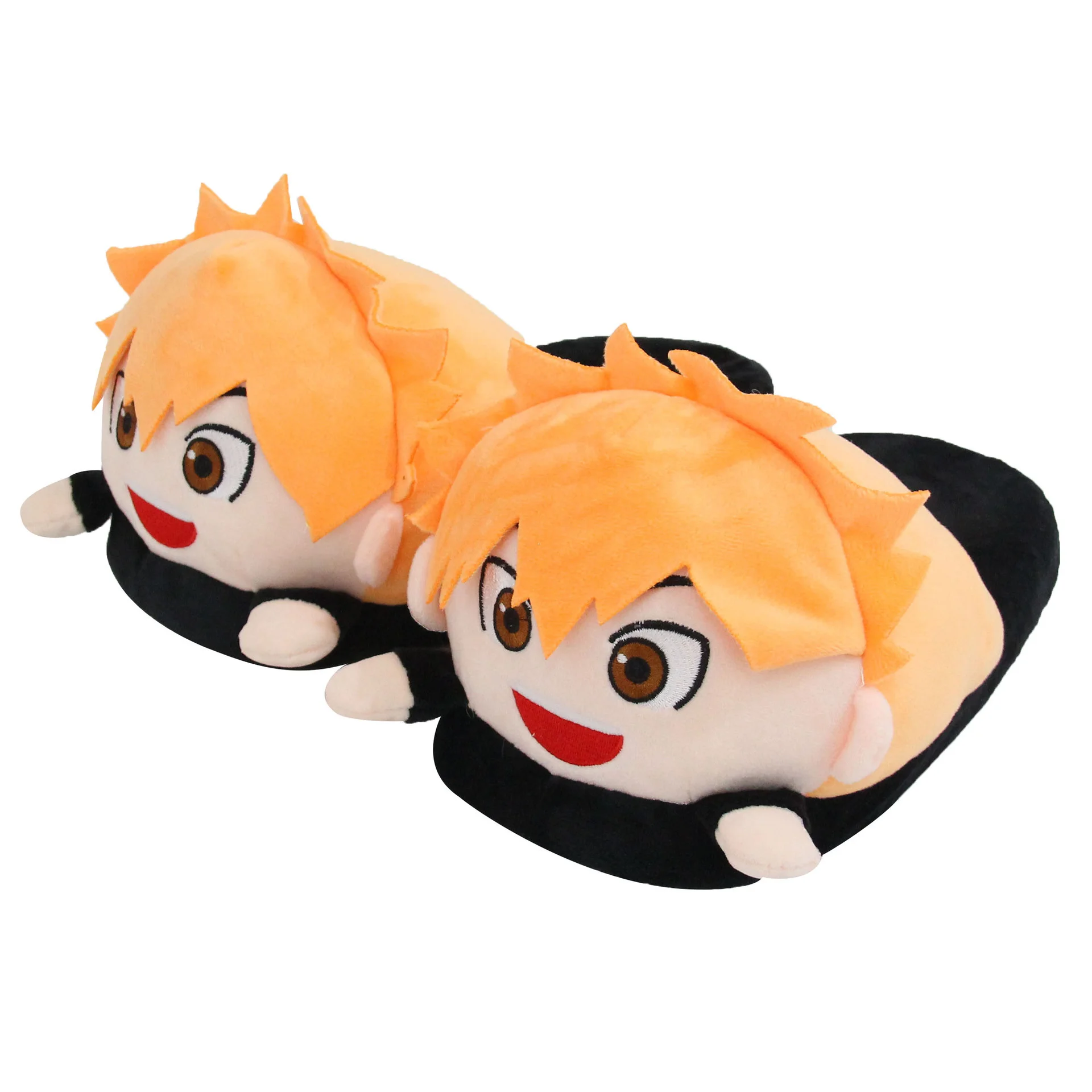 Funny Cartoon Home Slipper Man Women Couple Haikyuu Animation Plush Cotton 28cm Anime Hinata Shoyo Tobio Kageyama Slippers