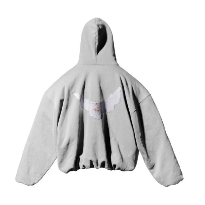 Худи с капюшоном и принтом голубей Канье Уэста мужская женская уличная одежда