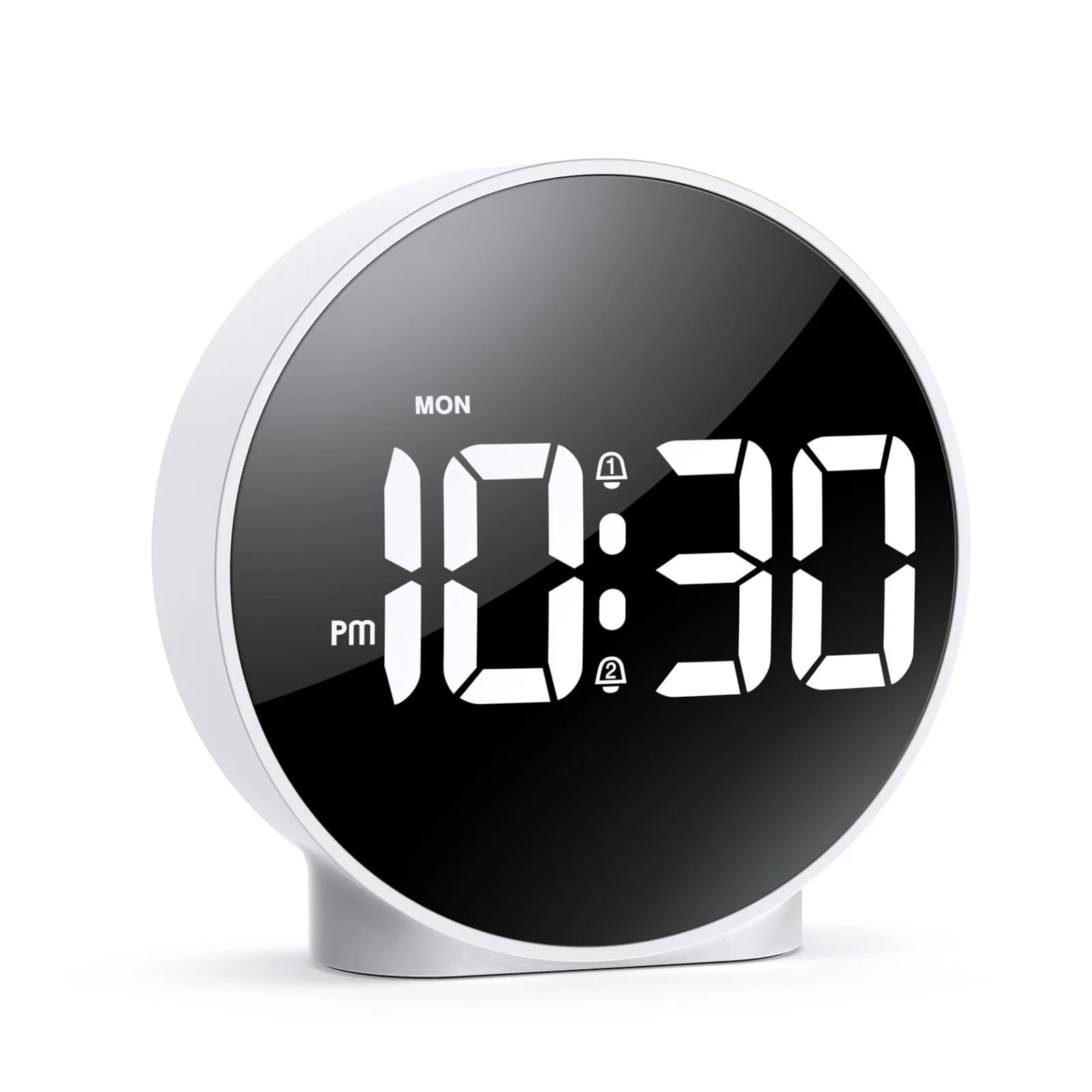

Digital Alarm LED Table Clock Snooze Display Time Night Light Desktop Round Clock USB Alarm Clock Home Decor Gifts 3 Colors Hot