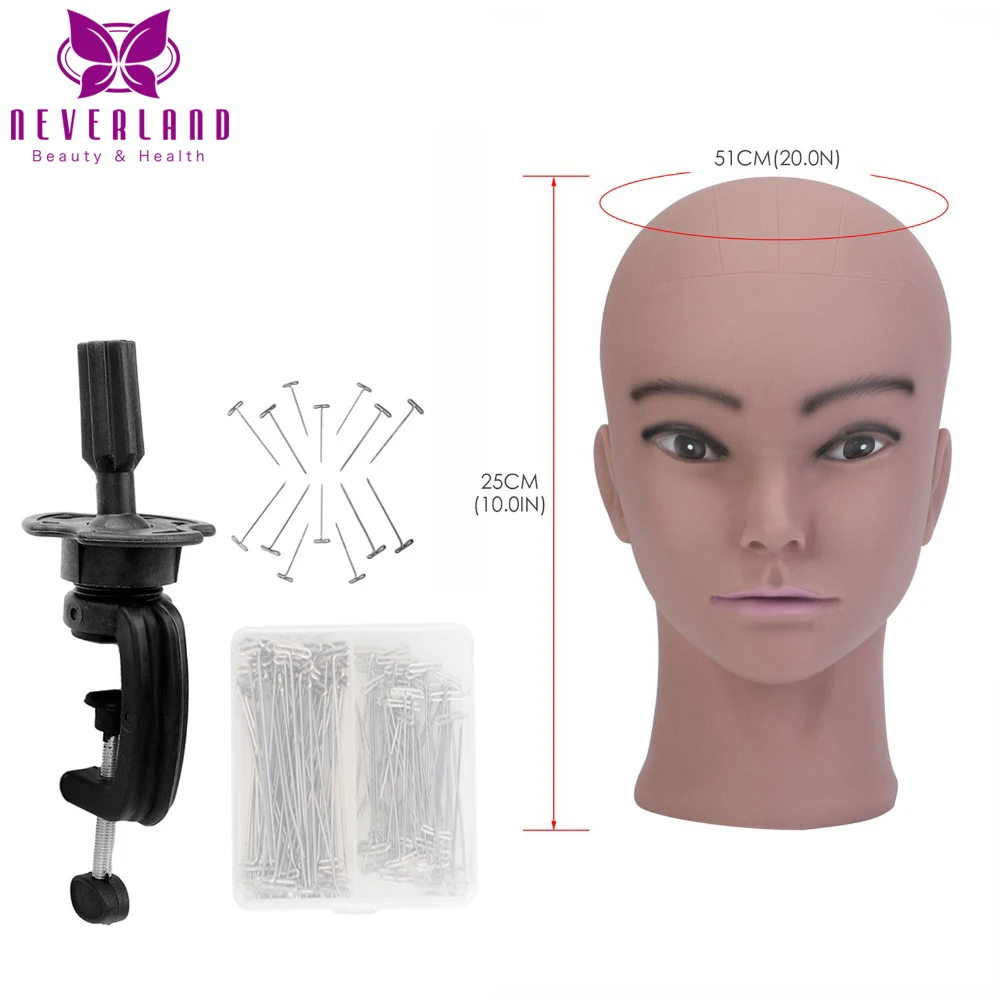 

Wig Stands 20" African Mannequin Head Making Hat Display Cosmetology Manikin Training Head for Makeup Practice Head for Wig Head