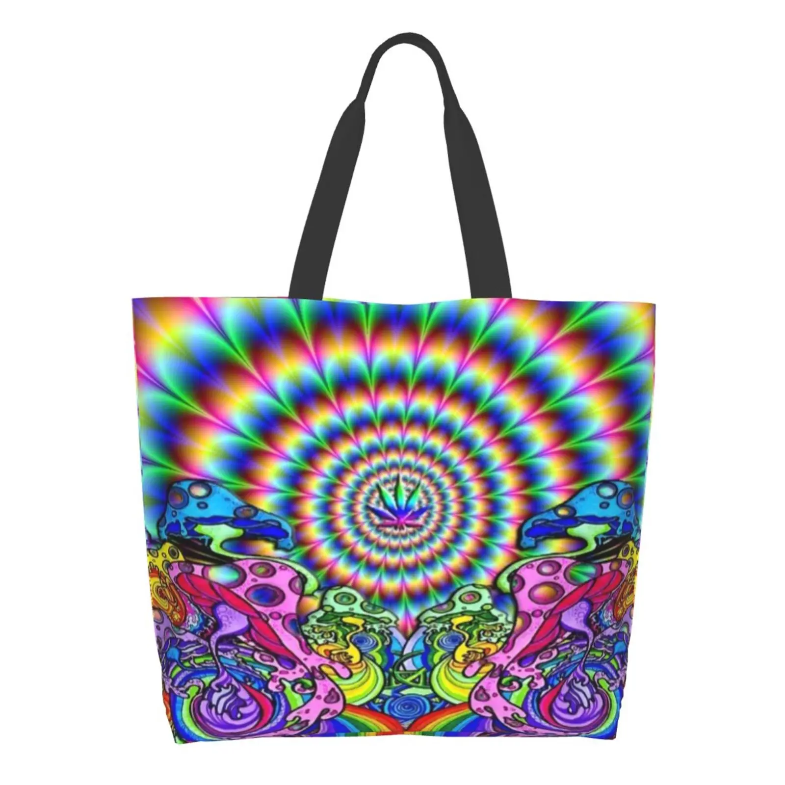 

Shopper Large Shopping Bags Tote Bag for Women Reusable Canvas Shopping Bag Beach School Sack Casual Shoulder Colorful Sun