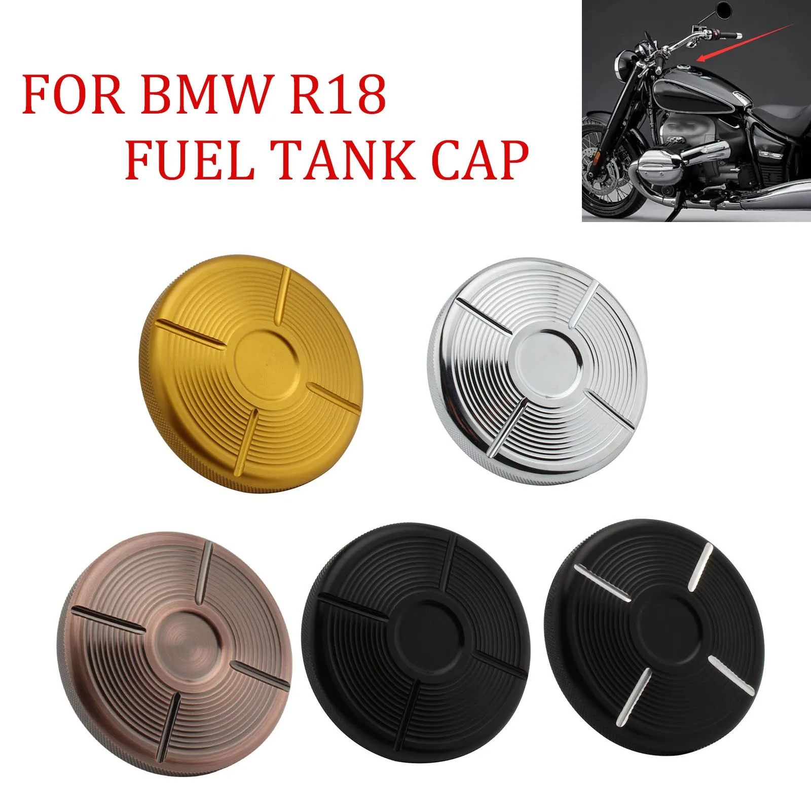 Для BMW R18 мотоцикла бензин топливный бензобак крышка заливной горловины верхняя