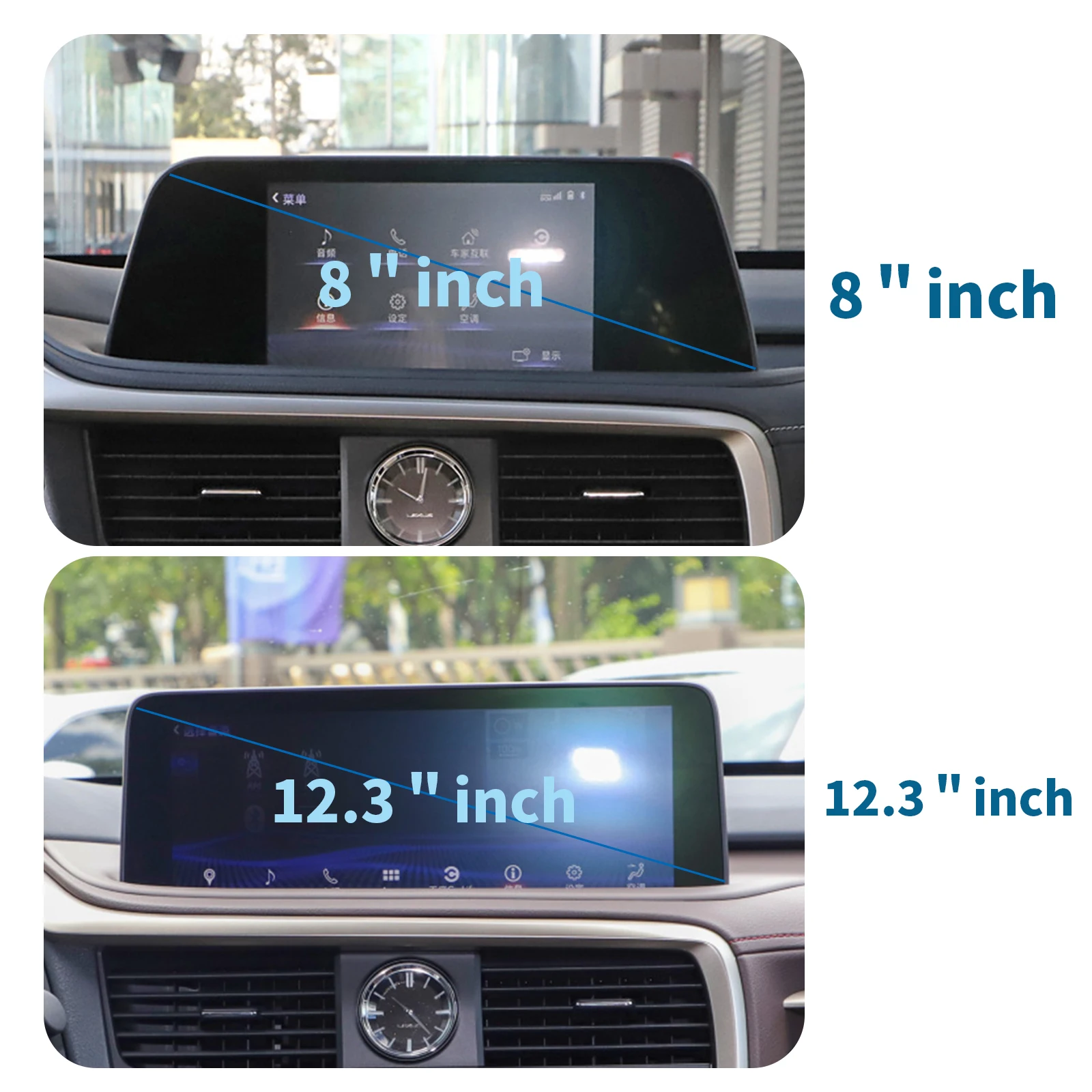 Автомобильный держатель мобильного телефона для Lexus RX 2020 2021 2022 (12 3 дюйма/8 дюйма)