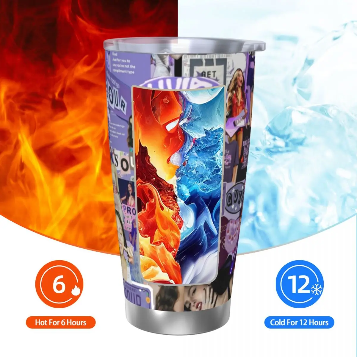 Olivia Vampire Rodrigos Sour 20 унций из нержавеющей стали изолированная термокофейная