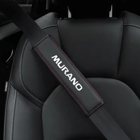 for nissan murano 2010 2013 2015 1pc cowhide car interior seat belt protector cover for car auto accessories