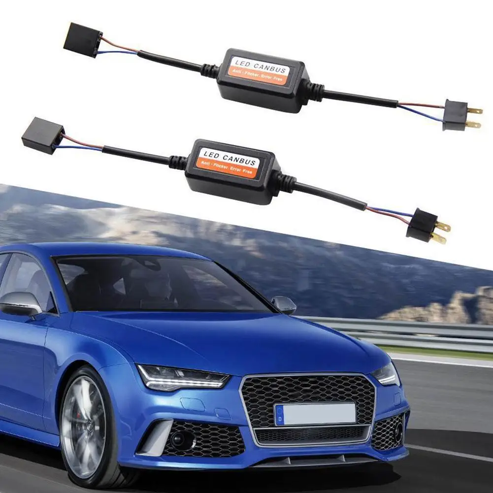 2 шт. светодиодный декодер Canbus автомобильные фары резистор без ошибок H1 H3 H4 H7 H9 H11