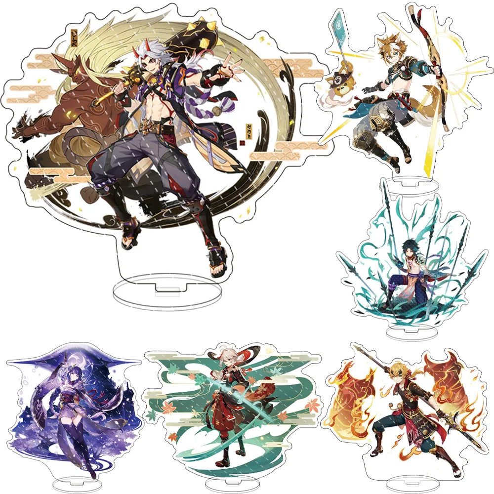 

Anime Genshin Impact Figures Raiden Shogun Yae Miko Kamisato Ayato Acrylic Stand Model Plate Desk Decor Standing Sign Fans Gifts