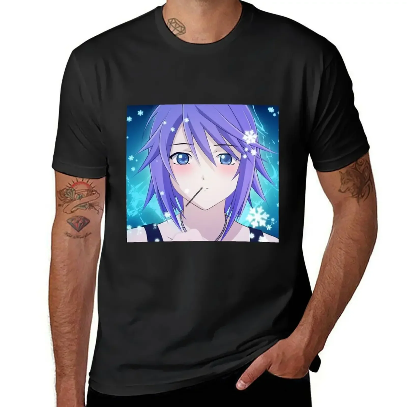 Rosario + Vampire - Mizore Shirayuki 1 T-Shirt sublime boys animal print kawaii clothes Men's clothing