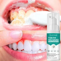 teeth whitening mousse foam deep cleaning fresh breath remove plaque stains whitener tooth bleaching dental oral hygiene 60ml