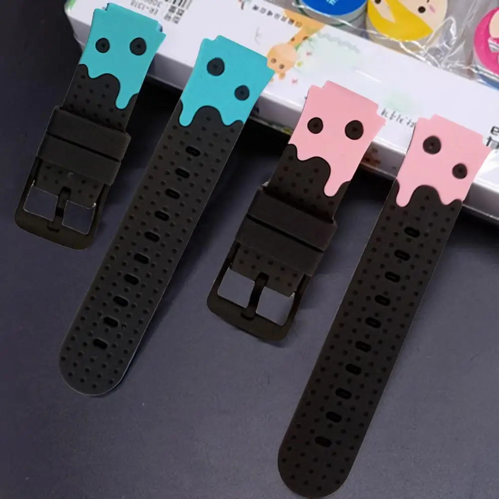 

Wrist Strap Soft Durable Replacement 20mm Silicone Smartwatch Band Replacement Watch Strap for Kids