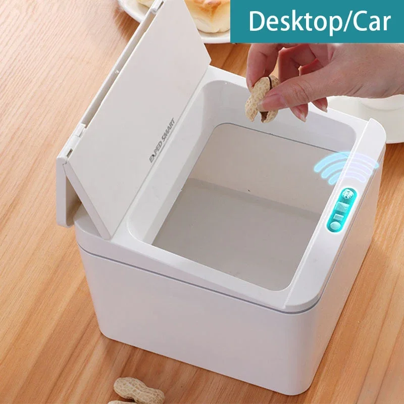 Индукционный тип умный настольный мусорный бак 6л для кухни мини-квадратный