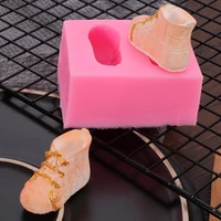 baby shoes soap silicone mold chocolate pastry mould ice cube jelly pudding molds cake decoration diy baking tools
