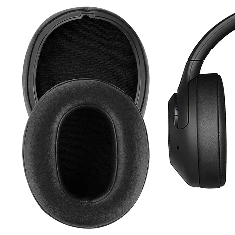 Фото Сменные амбушюры из протеиновой кожи для наушников Sony WH-XB900 WH XB900 XB900N WH-XB900N, запчасти для ремонта №1