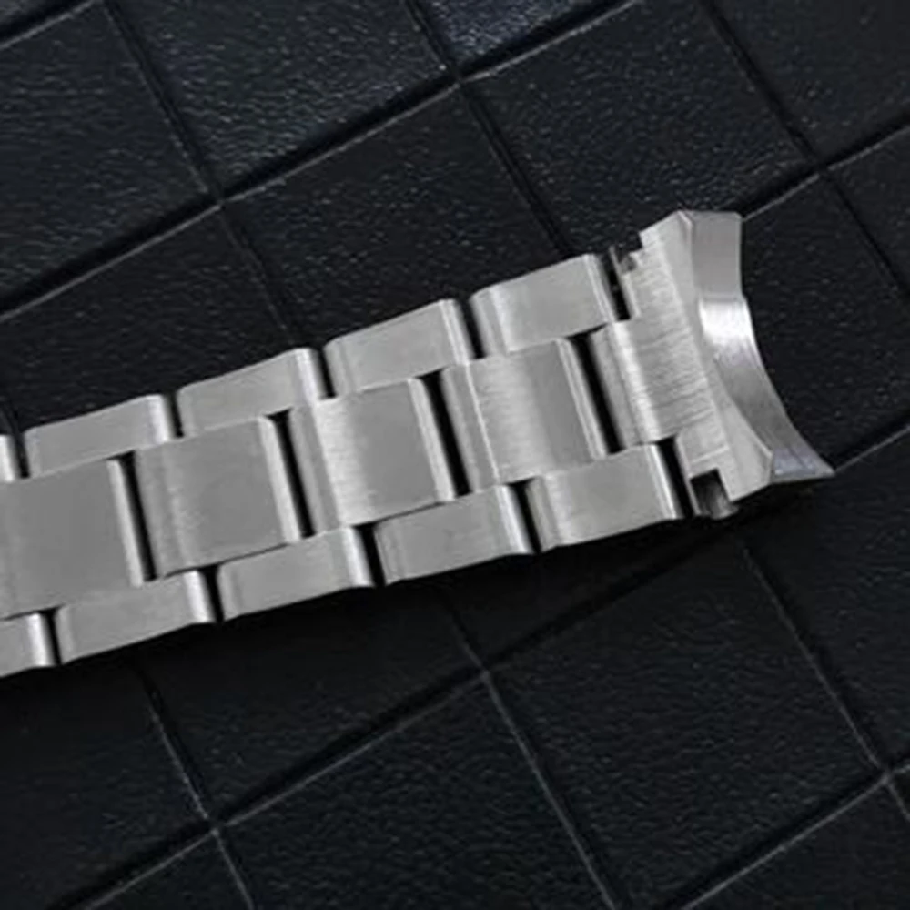 20MM Stainless Steel Medium Light/Five Beads Strap Watchbands for 39MM Oyster Perpetual Case