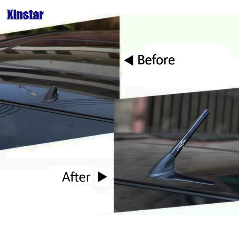 Наклейка на радиоантенну из углеродного волокна 4 7 дюйма для skoda superb Fabia Octavia Rapid