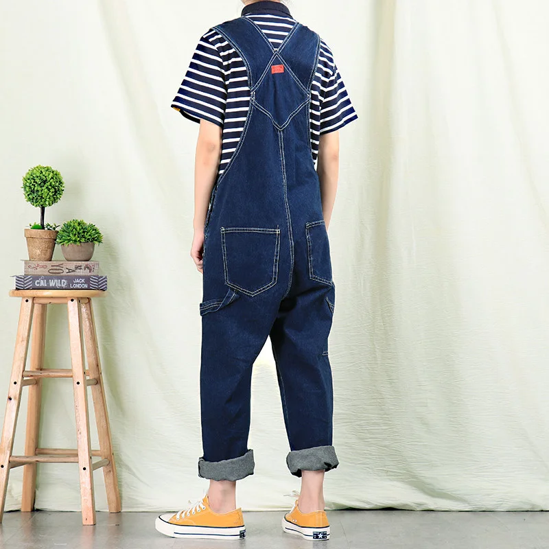 Джинсы для мужчин корейская версия комбинезонов мужские цельные нагрудники