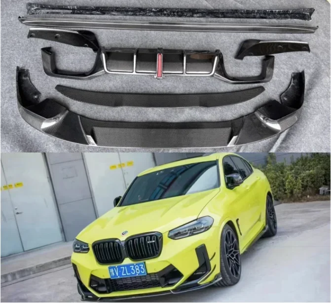 Новинка! Передний бампер из углеродного волокна для BMW F97 F98 X3M X4M 2019-2022 задний