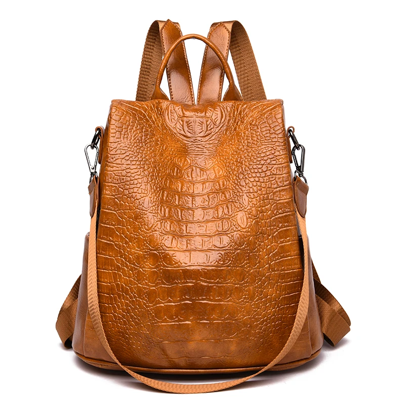 

3-in-1 Women Backpacks Anti-theft Travel Backpack Soft Leather School Backpack Fashion School Bags Shoulder Bags for Women 2022