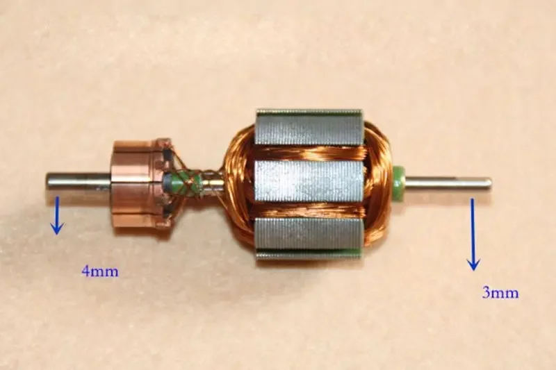 12 В постоянного тока 8-полюсный ротор микроэлектрический двигатель