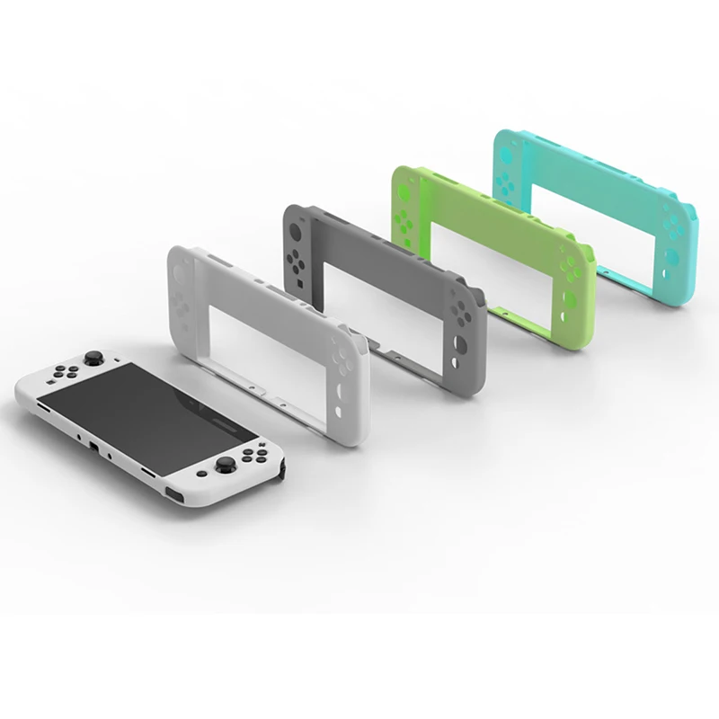 

Four Color Protective Case Anti Slip Case Switch OLED Console Cover Anti Falling Leather Case Game Accessories