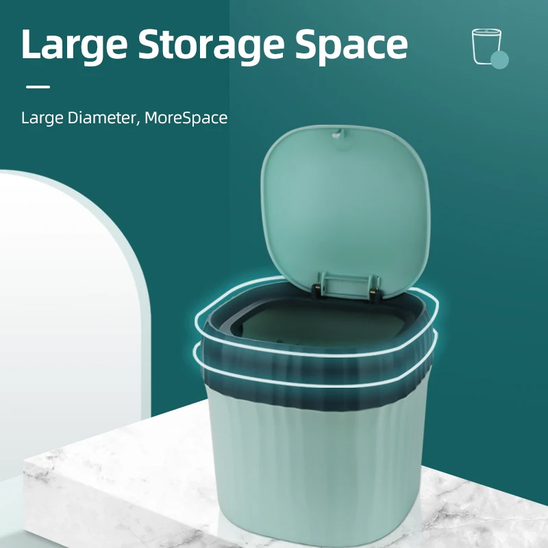 

Mini Kawaii Desktop Trash Can Small Table Press-Type Trash Bin Cute Bedroom Dustbin Garbage Bins For Kitchen Office Paper Basket