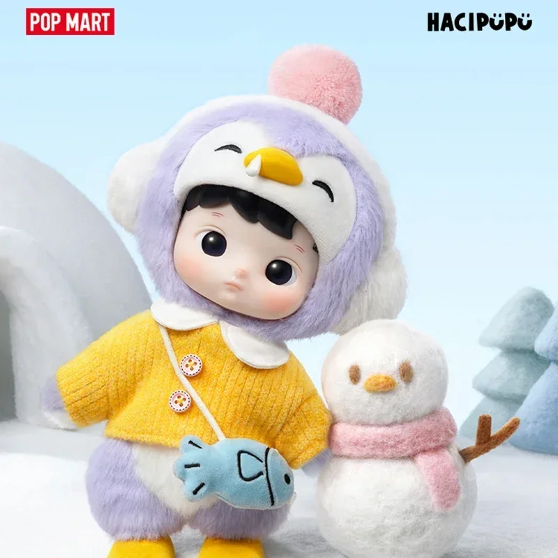Фото POP MART HACIPUPU Penguin 1/8 BJD Series Blind Box Toys Kawaii Anime Action Figure Desktop Decoration Surprise Mystery Box №1