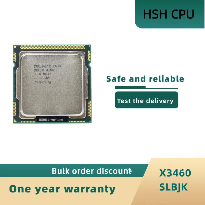 

Процессор Intel Xeon X3460 четырехъядерный LGA1156 настольный процессор 100% рабочий процессор для настольного компьютера