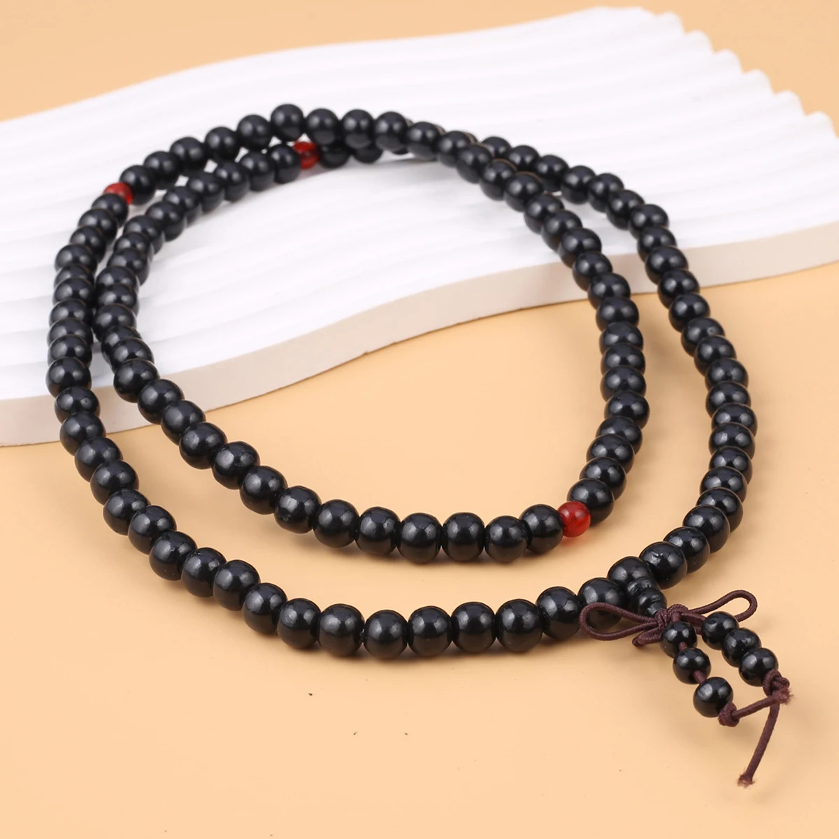

Black Round Wooden Beads Tibetan Buddha Prayer Meditation Bead Luck Unisex Men Bracelets Necklace & Bangles Necklace For Women