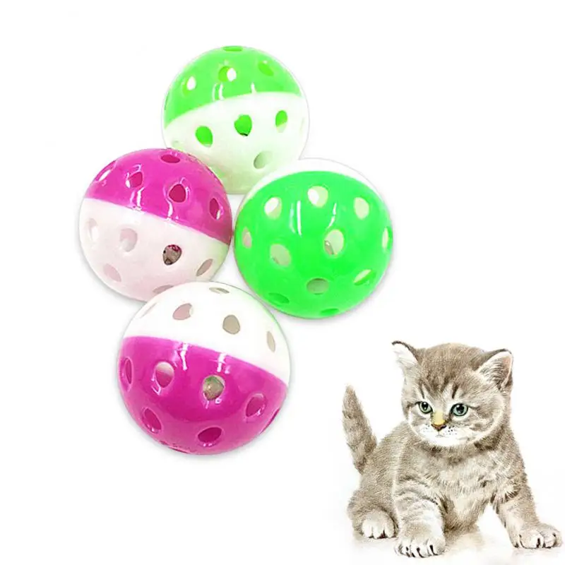 

Забавный пластиковый мяч для кошек случайного цвета, игрушка для тренировок, игрушка-колокольчик для кошек, игрушки для котят, товары для домашних животных