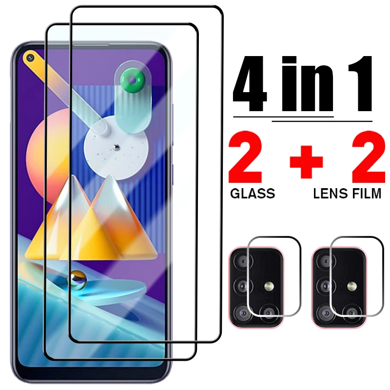 

Закаленное стекло 4 в 1 для Samsung A51 A52 A31 A32 A41 A42, защитная пленка для объектива камеры Samsung A21S A71 A72 A11 A12 A02S, стекло
