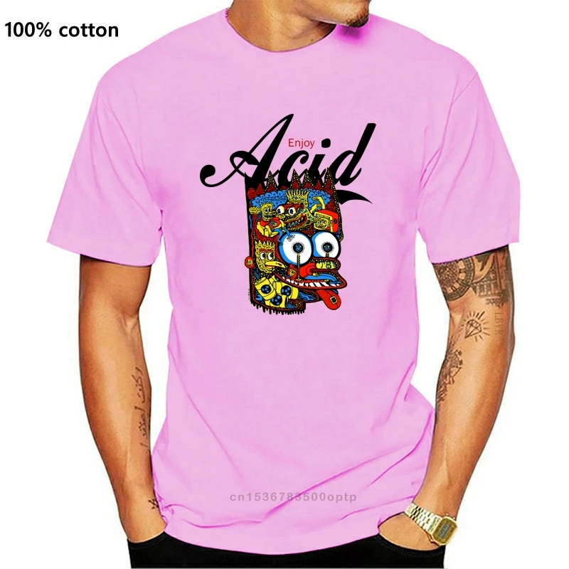 Футболка ENJOY ACID LSD MESKALIN 2C B AL LAD DMT MEO 3457 крутая повседневная мужская футболка