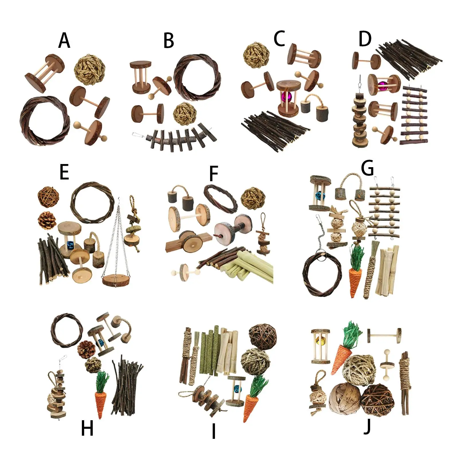 

Hamster Rabbit Chew Toy Bite Grind Teeth Toys Corn Carrot Woven Balls For Tooth Cleaning Molar Small Animal Accessories