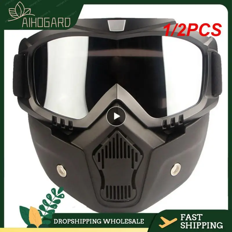 

1/2PCS Goggles Full Face Transparent Fog-proof Sand-proof Electric Welding Protective Glasses Versatile Breath-proof
