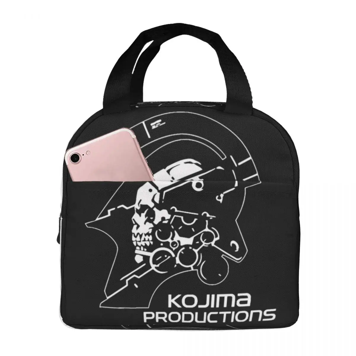 Фото Death Stranding Kojima Productions Изолированные сумки для обеда Забавные игры Контейнер для еды Портативный холодильник Термальный ланч-бокс для путешествий №1