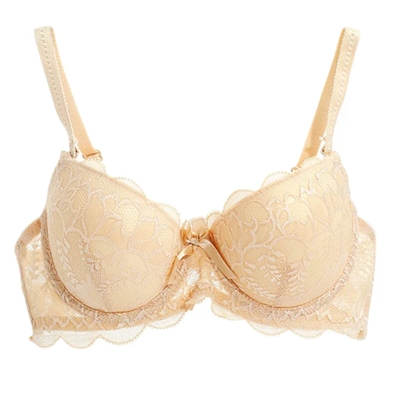 

Women Lace Push Up Bra Sexy Seamless Unlined Minimizer Underwear Gather Women Sexy Lace Bras