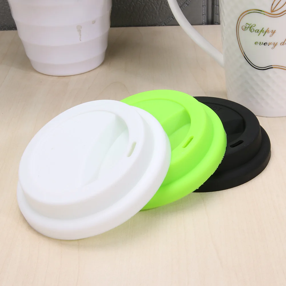 

Small Anti-Dust Cup Cover Tea Coffee Sealing Lid Cap Silicone Insulation for Household Kitchen Easy Accessories