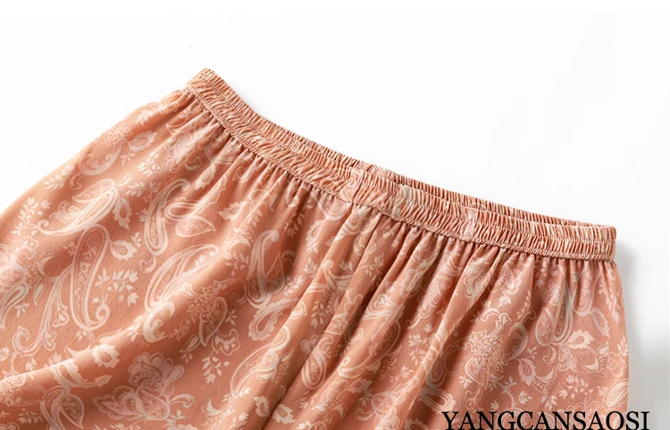 2023 Women's Fashion Breathable Skincare Silk Heavyweight Double Crepe Mulberry Silk Summer Casual Shorts