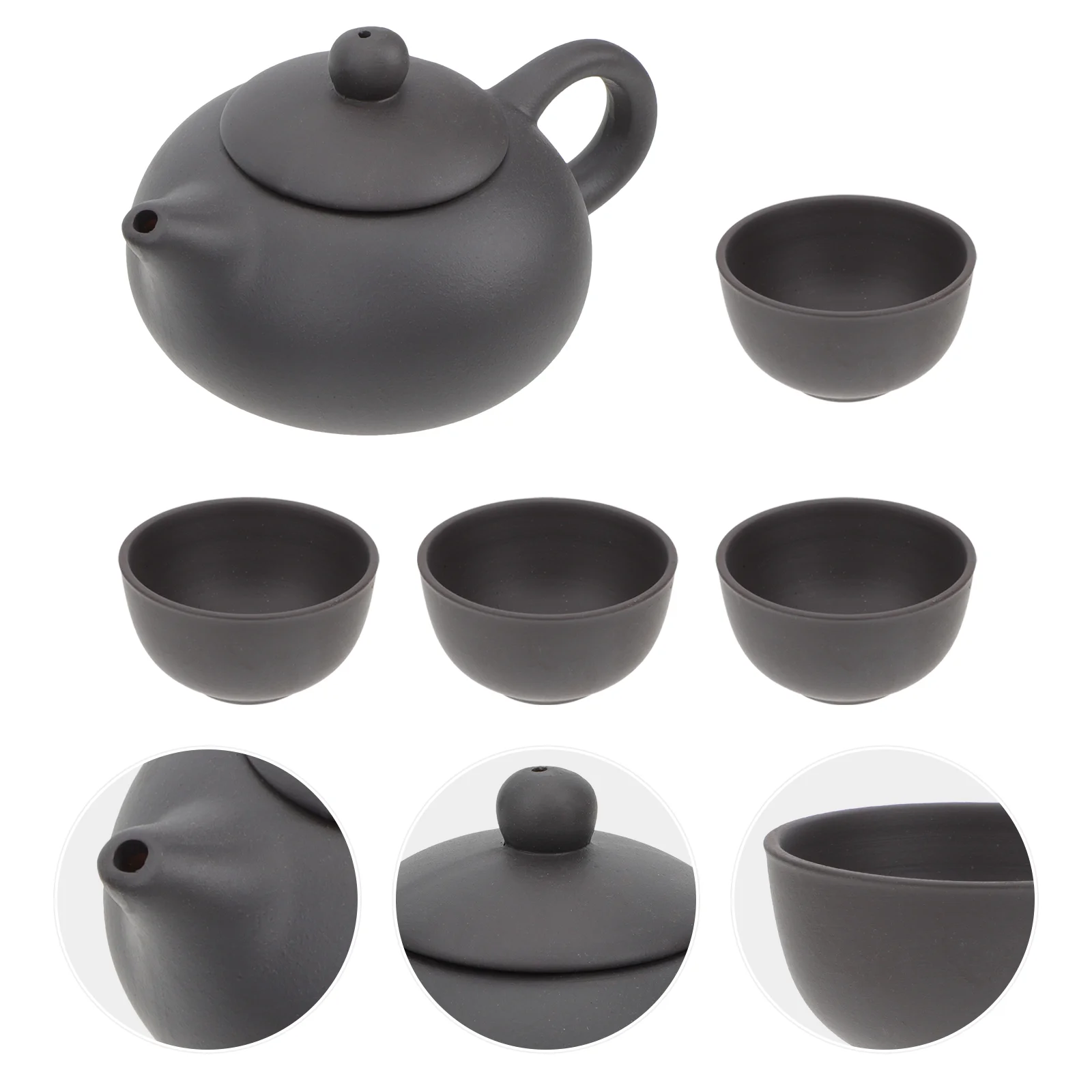 

Tea Set Cup Teapot Cups Chinese Clay Porcelain Kettle Ceramic Fu Gongfu Kit Gift Kung Purple China Mug Household Pot Teaware