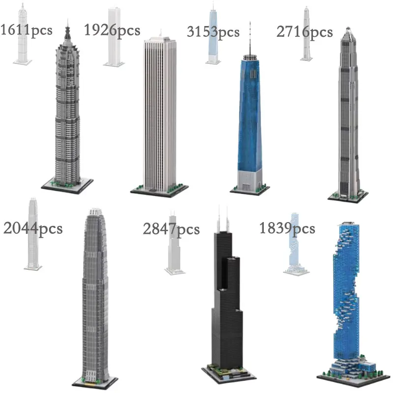 Пятно MOC- 148580 149137 159549 150306 153369 127024 174819 Современная архитектура вид на улицу сборка