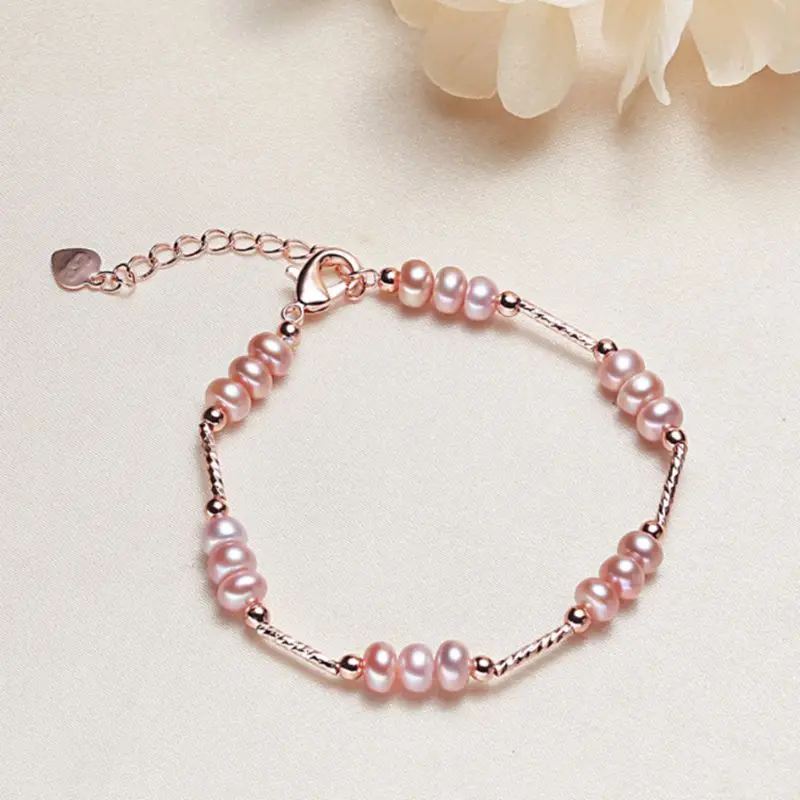 

Genuine Natural Freshwater Pearl Bracelets for Women Adjustable Female Beaded Bracelet Jewelry 2022 Trend