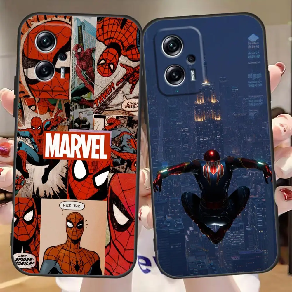 

The Avengers Marvel Spiderman Cover Case For Redmi Note 11 11S 11E 11T 7 8 12 8T 9 9S 9T 10 10S Pro Plus 4G 5G Carcasa Case
