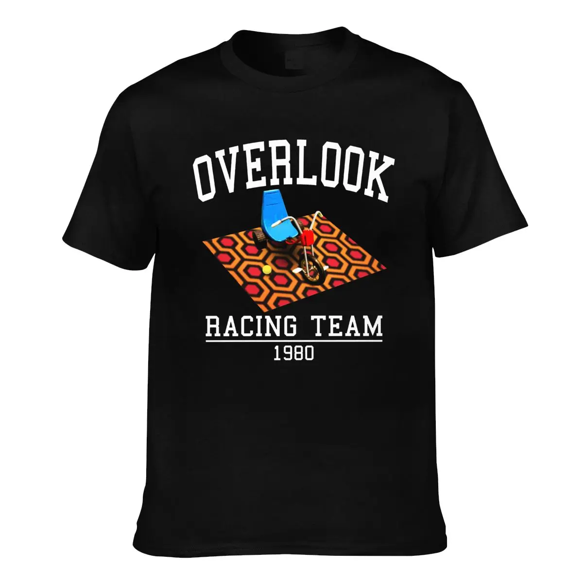 

Overlook Hotel Racing Team T Shirt the shining film vector books scary ghosts Fashion Crew Neck T Shirts Awesome for Man Tops